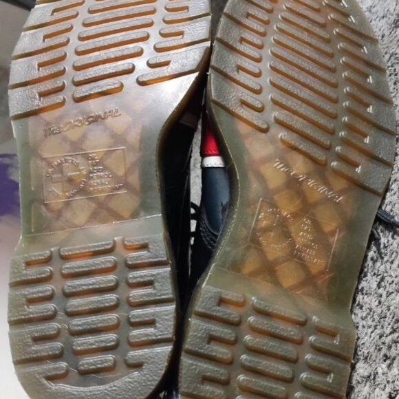 DR. MARTENS UNION JACK LEATHER BOOTS 10UK/45EU/11US M RARE UNISEX - Picture 10 of 11